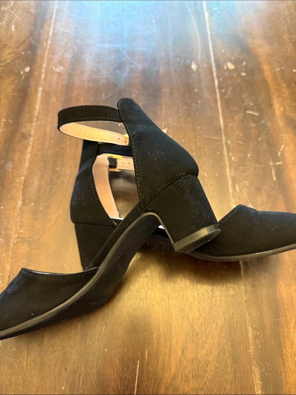 Black Ankle Strap girls kids heels